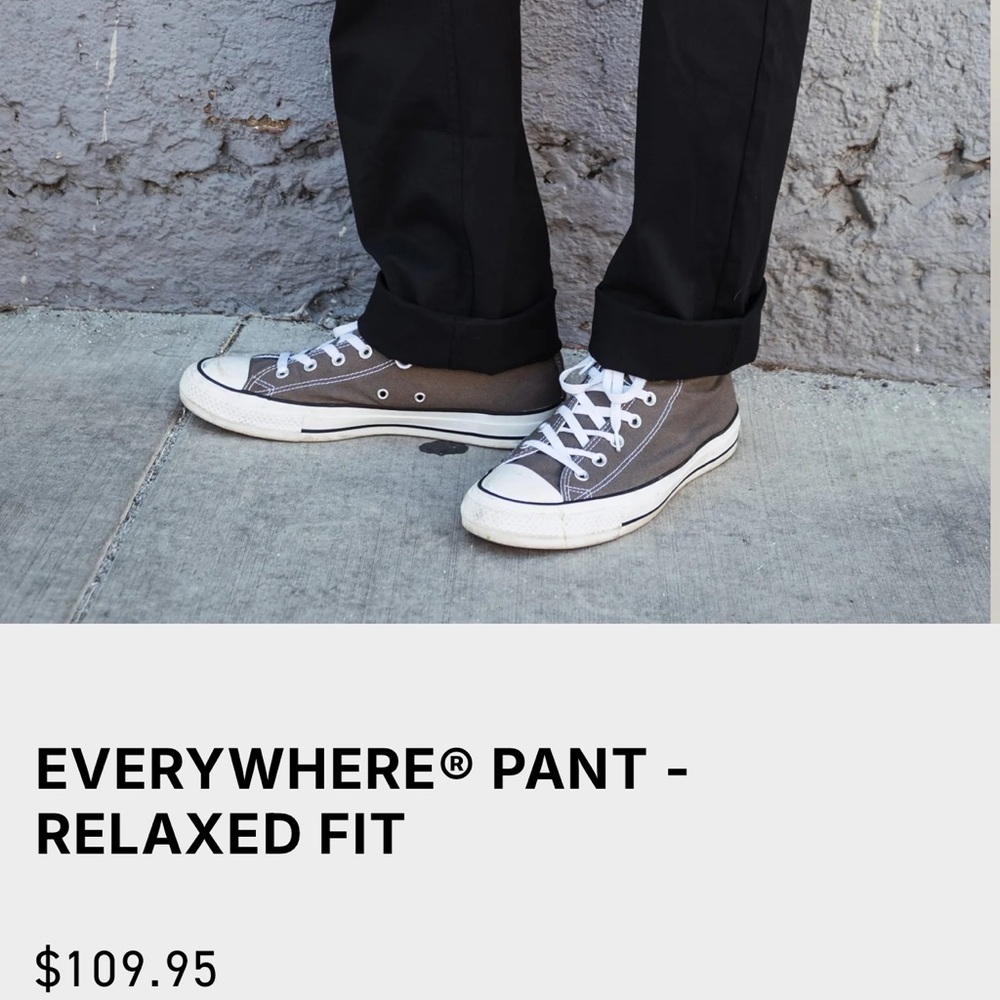 686 Everywhere Collection Relaxed Fit Black Pants W36/L34